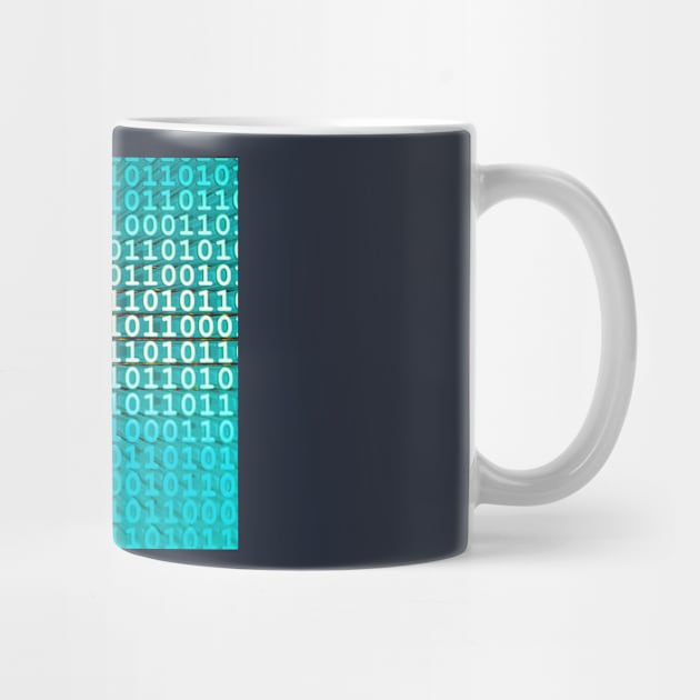 Binary Numbers, Computer Talk, Light Blue by tommysphotos